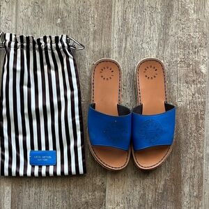 Henri Bendel Loewe Sandals with Striped Bag